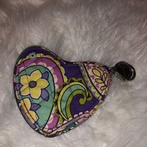 Vera Bradley heart coin purse